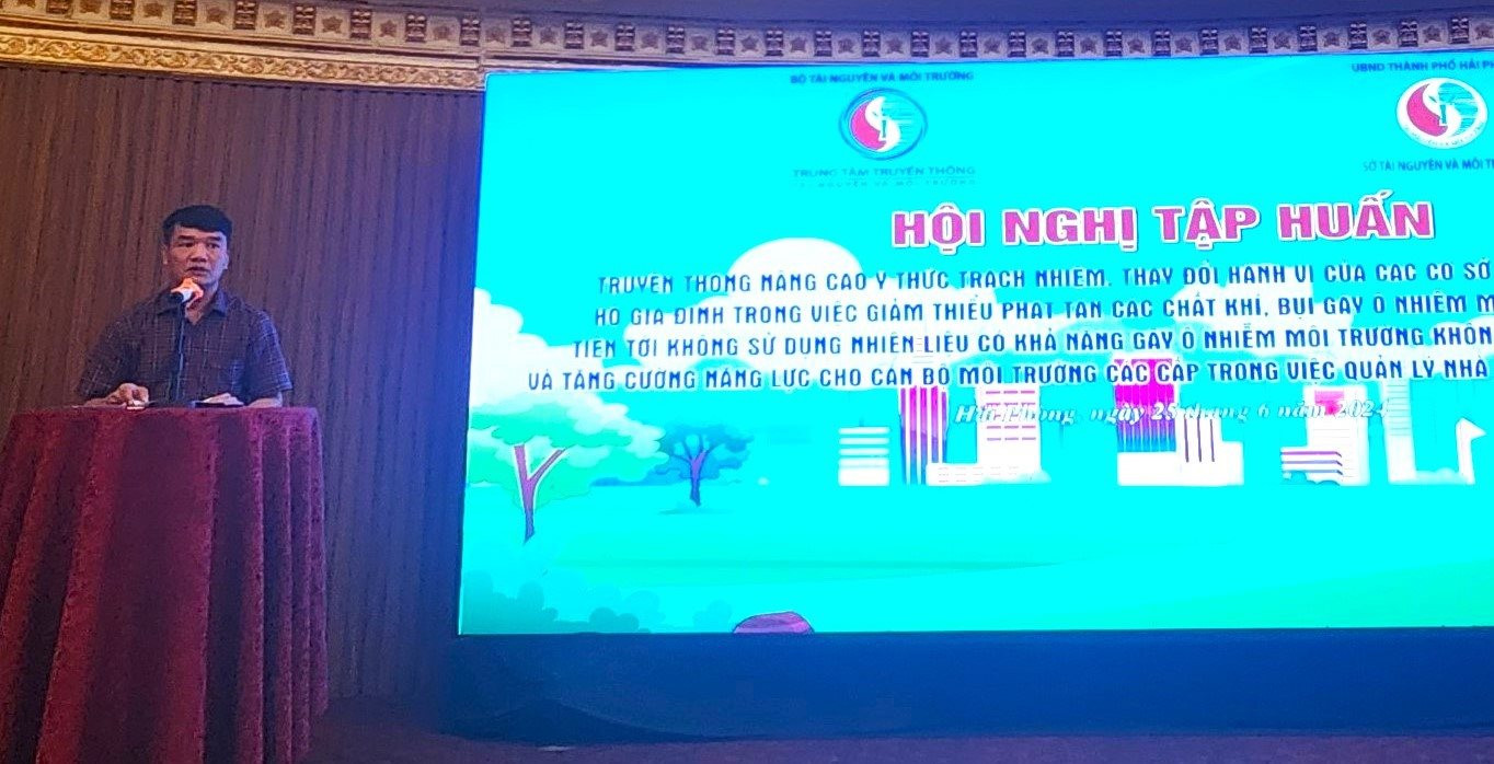 Tập huấn truyền thông nâng cao ý thức trách nhiệm giảm thiểu ô nhiễm không khí